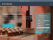 Tablet Screenshot of eubiotek.no